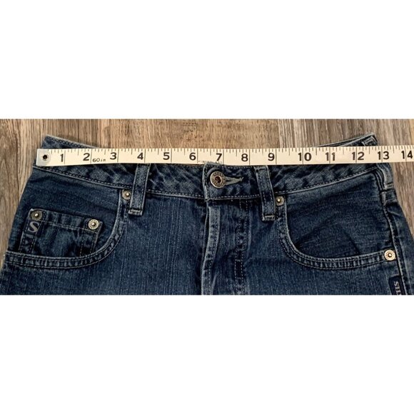 Silver Jeans Womens Denim Flare Pants Button Fly Mid Rise Blue Size 25/31 - Picture 10 of 15